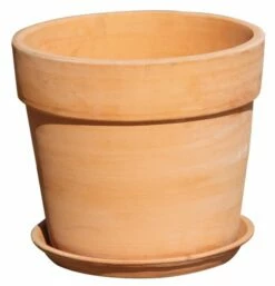 Potte Sutton Med Fat - Ø27 Cm, Terrakotta