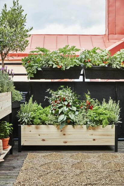 Balkongkasse Milla - Ø76 Cm, Svart 2 Balkongkasse Milla - Ø76 Cm, Svart - Bilde 2