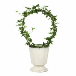 Potte Aina - Ø15 Cm, Beige -Potteplante Salgsbutikk Aina pot D15 white dripping 537969 4