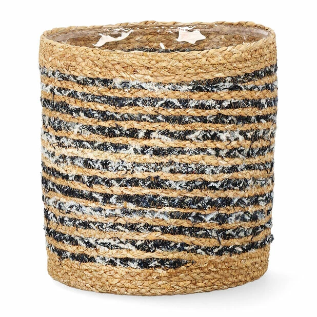 Kurv Denim - Ø25 Cm, Blå 1 Kurv Denim - Ø25 Cm, Blå