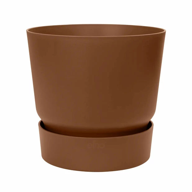 Selvvanningspotte Greenville Elho - Ø47 Cm, Brun 1 Selvvanningspotte Greenville Elho - Ø47 Cm, Brun