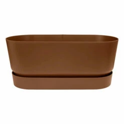 Plantekasse Greenville Elho - Lengde 60 Cm, Brun