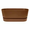Plantekasse Greenville Elho - Lengde 80 Cm, Brun