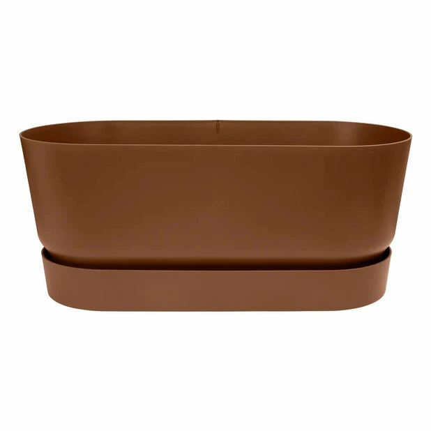 Plantekasse Greenville Elho - Lengde 80 Cm, Brun 1 Plantekasse Greenville Elho - Lengde 80 Cm, Brun